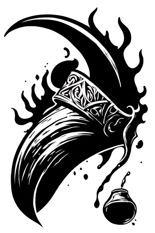 Viking Drinking Horn Pouring Out