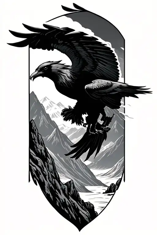 Hugin E Munin Flying Through The Mountains