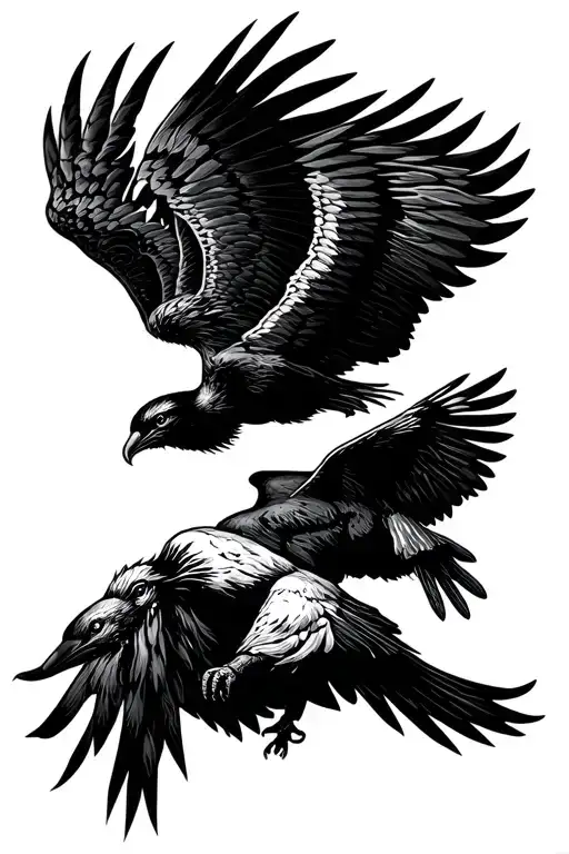 Hugin E Munin Flying Through The Mountains