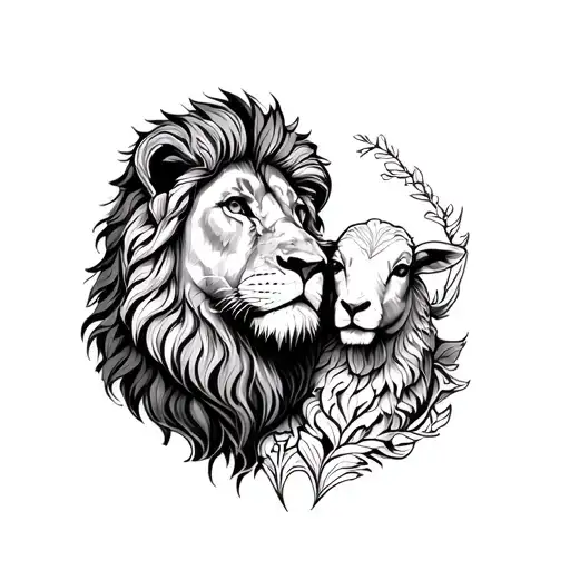 The Lion And The Lamb Surrounded