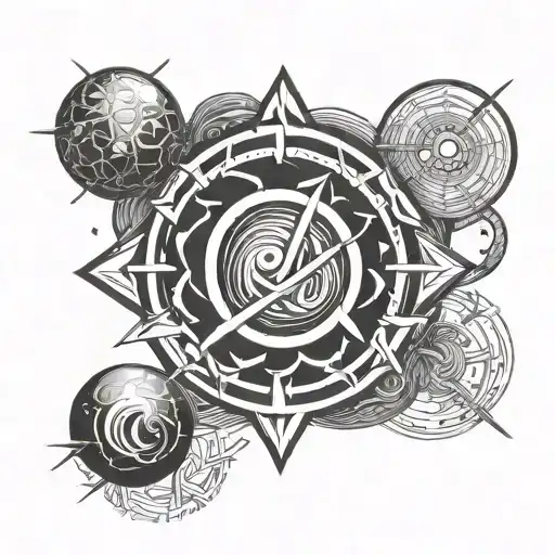 Mars Symbol Intertwined