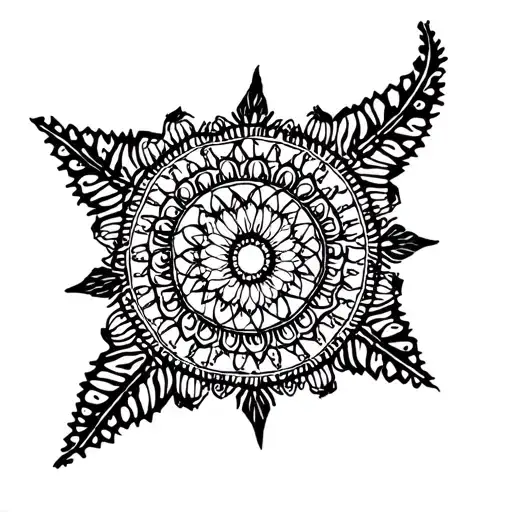 Mandala Design Incorporating Elements