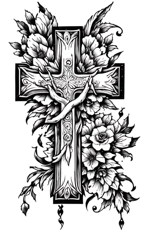 Amazing Grace Cross Surrounded