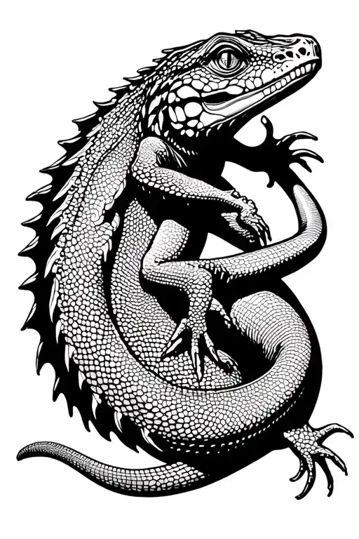 Lizard Climbing