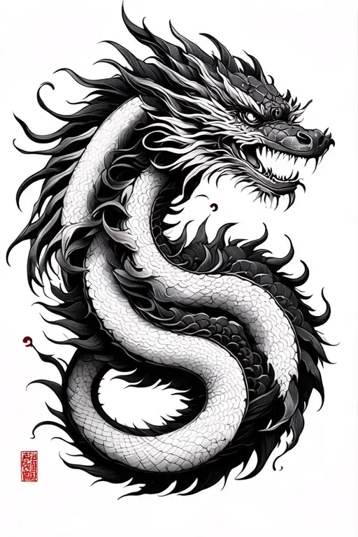 Japanese Dragon Wrapped