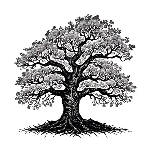 Family Tree With Names Subtly Incorporated