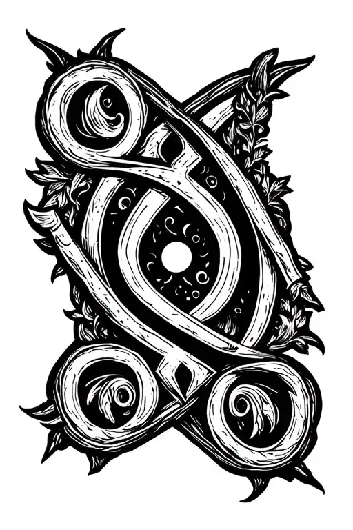 Rune Tattoo Of The Name Osborne