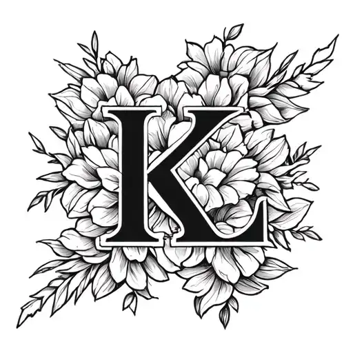 Combine The Letters K And A Into A Single Design