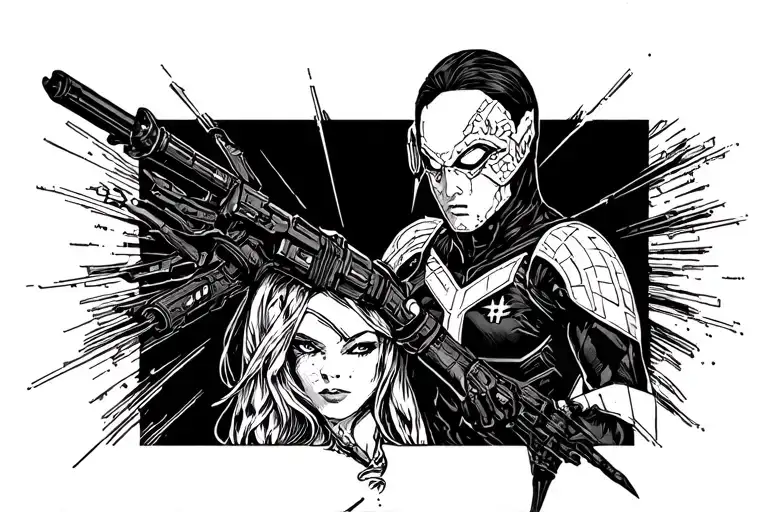 Mr Freeze And Nora Inspired By Dc Comics