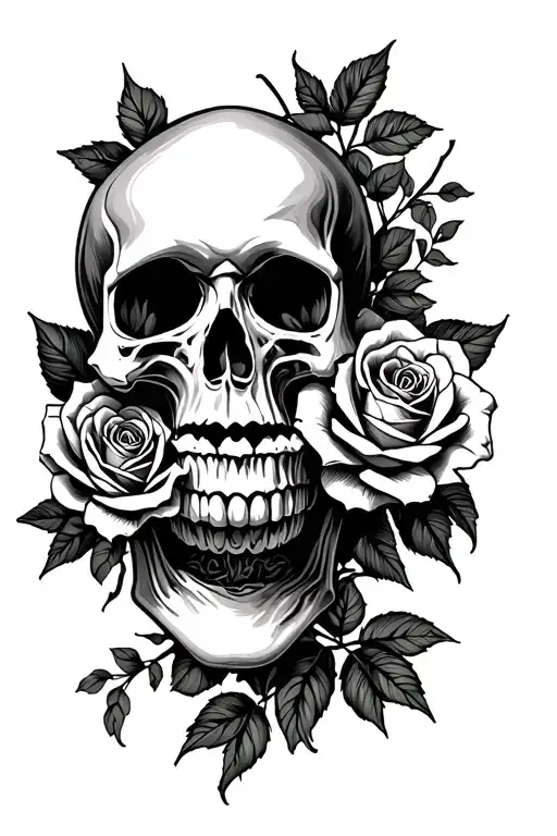 Skull And Roses