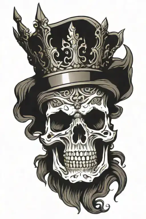 Skeleton King With Crown
