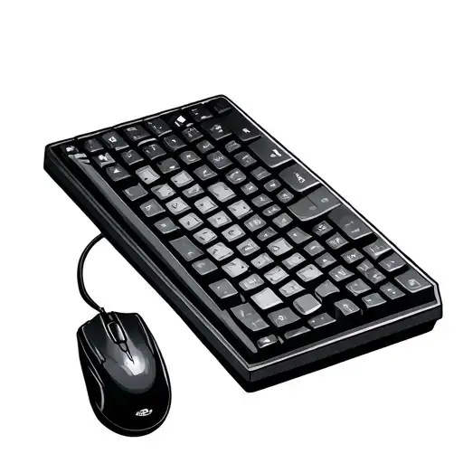 Keyboard And Mouse Sitting