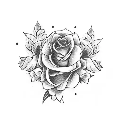 Gothic Skeleton With Flower