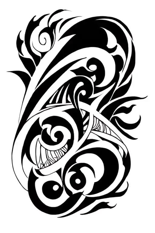 Neo Tribal Style Elbow Part