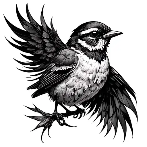 Mom Bird Rising From Ashes