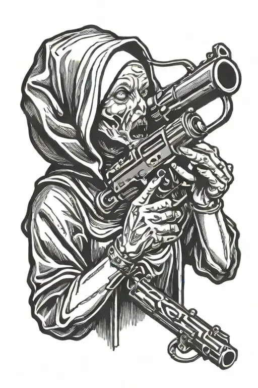 Nun Licking A Gun