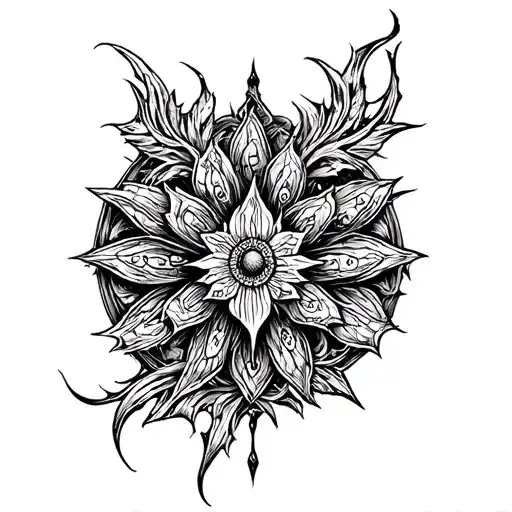 Scale Tattoo Design