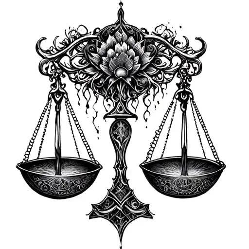 Scale Tattoo Design