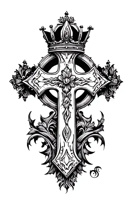 Cross With Crown