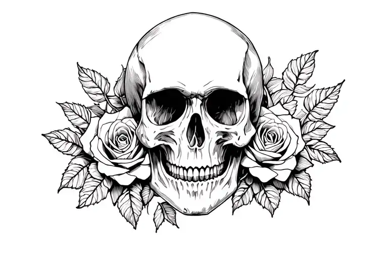 Skull And Roses