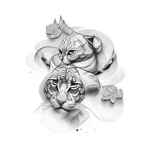 Letter S Male And Female Brush Stroke