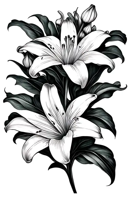 Fine Line Lily Flower