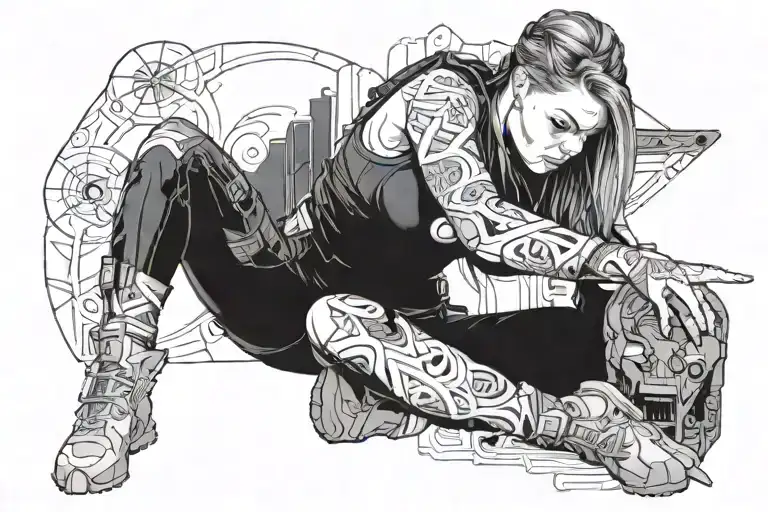 Tactical Tattoo Women Full Body