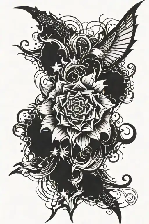 An Edgy Tattoo Showing Your Mighty Power