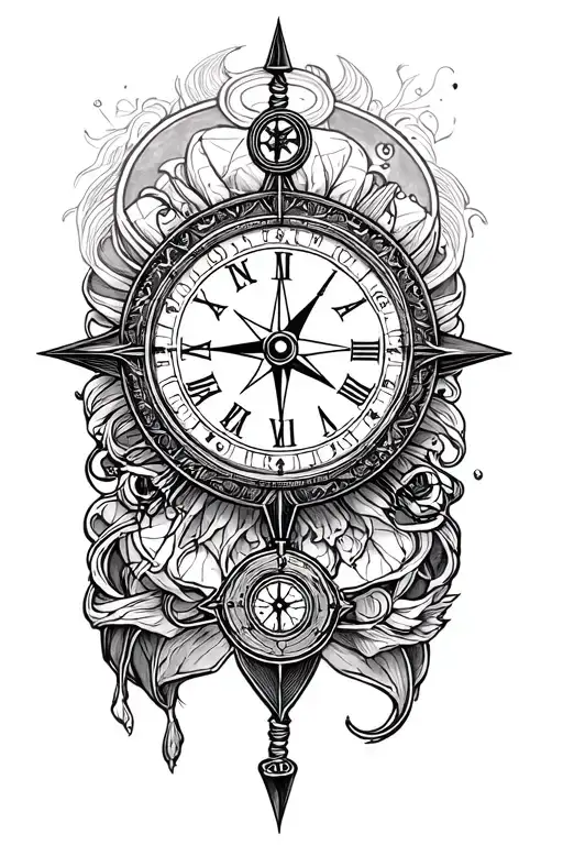 Compass And Clock