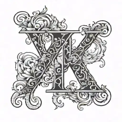 Khk Initial Tattoo Design