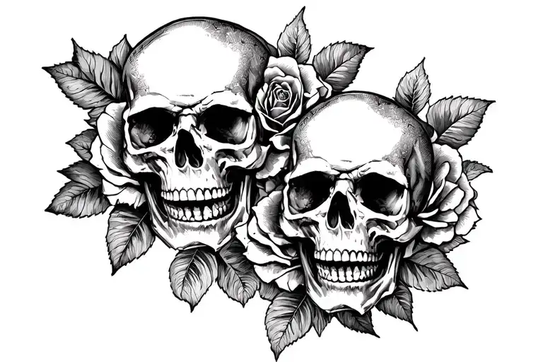 Only God Can Judge Me Skulls Roses