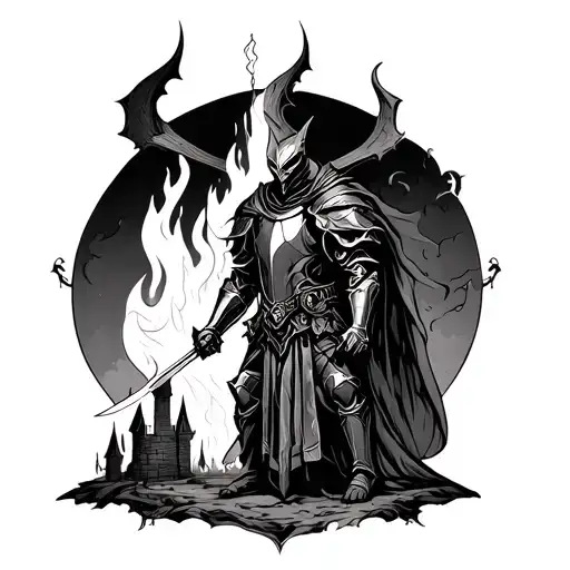 Meddevil Knight Castles Fire