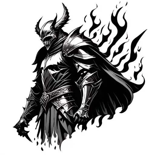 Meddevil Knight Castles Fire Flames