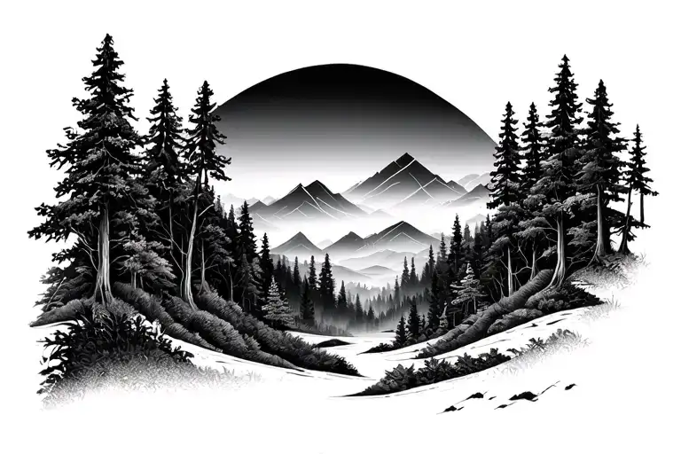 Forest Landscape Coverup Wrist