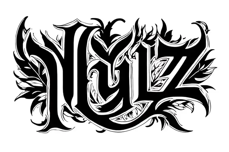 The Name Mylz In A Font
