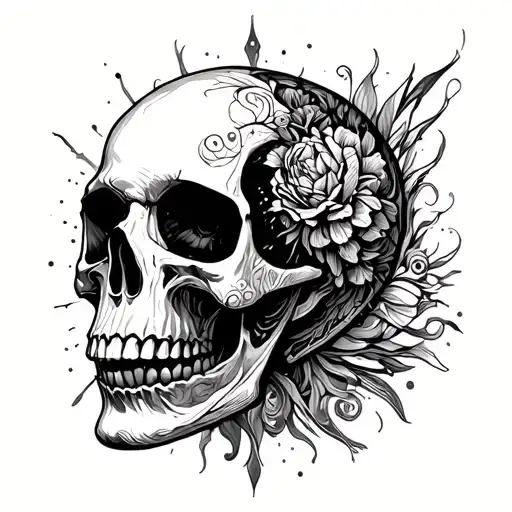 Psycodelic Skull