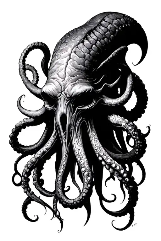 Cthulhu Head And Tentacles
