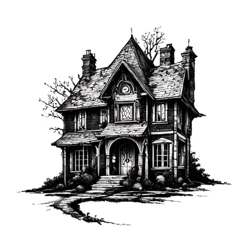 Knite Writing A House Surrounded