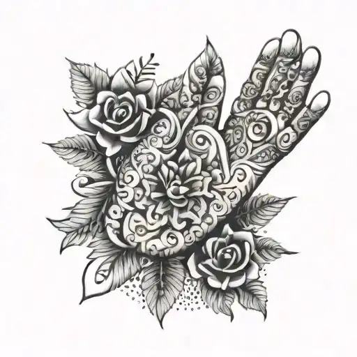 Tattoos Hand In Right Name Praveen Muthu Word