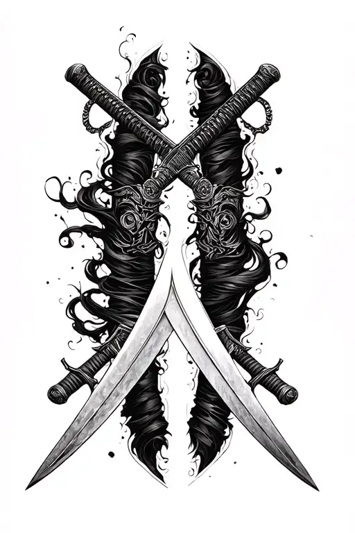 Katana Swords Drawn
