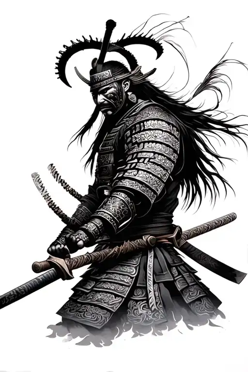 Samurai Warrior Wielding