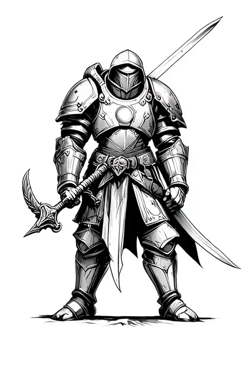 Warhammer Space Marine Holding Sword