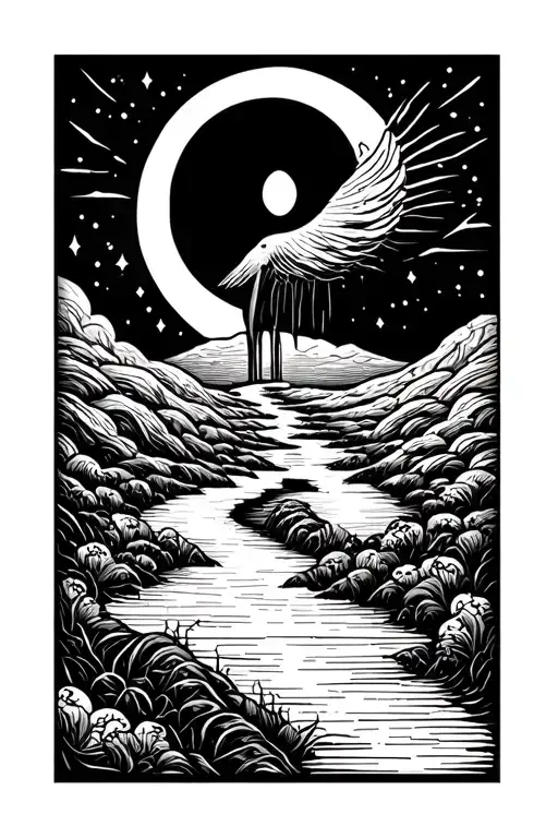 On The Forearm Is A Symbol Of The Path To The Goal