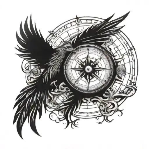 Compass With Pheonix
