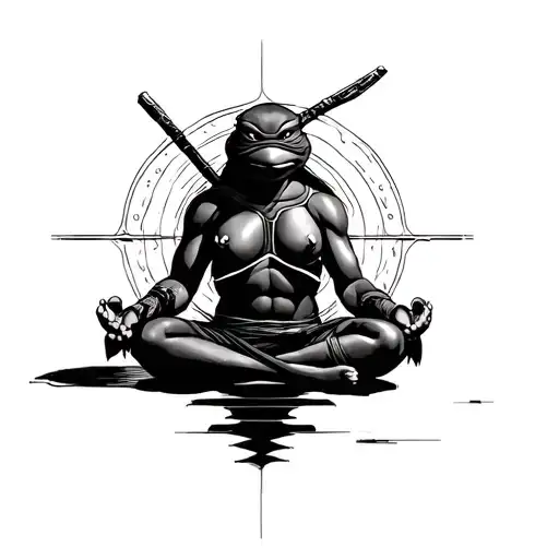 Ninja Turtles Meditating