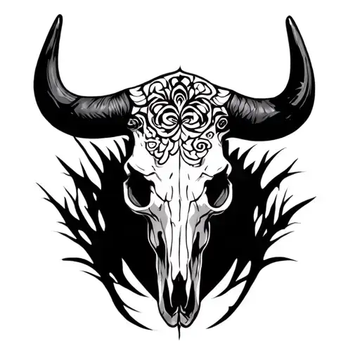 A Bull Skull