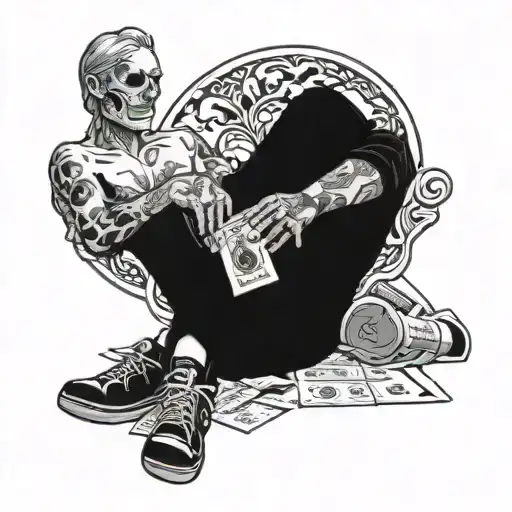 Makes Money Not Friends Sitting