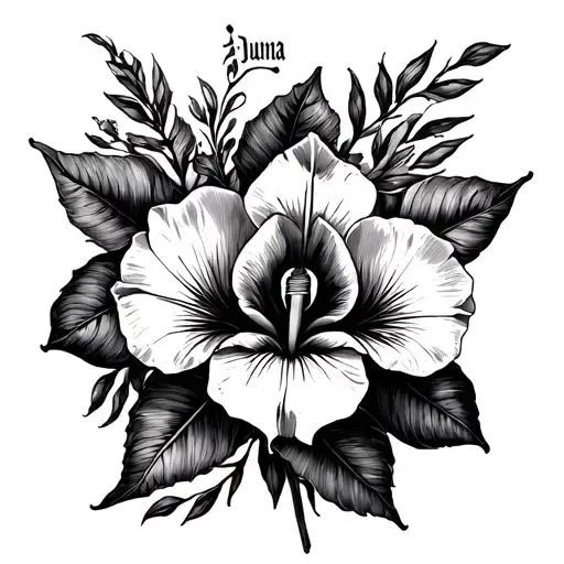 Name Juana Iris On The Arm