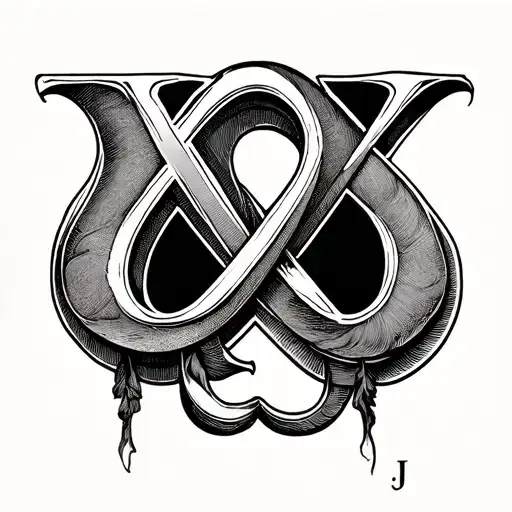 Infinity With The Letters K C M J