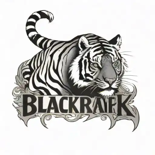 Name And Tiger Surrounded